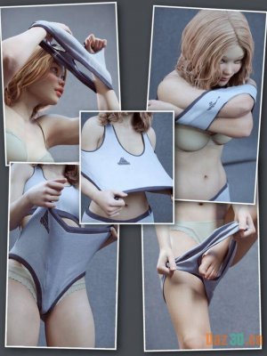 Undress and Get Dressed Poses and Zero One Clothes and Morphs Vol. 1 for Genesis 8 and 8.1 Females-脱衣服和穿衣服的姿势和零一衣服和变形卷。1代表创世记8章和81章的女性
