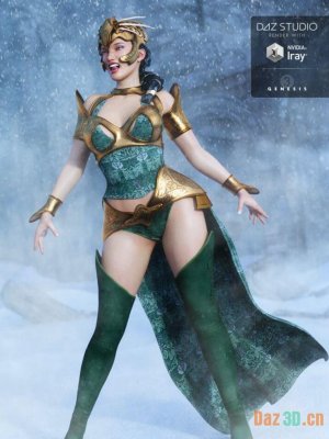 Valkyrie Outfit for Genesis 3 Female(s) & Textures-瓦尔基里装备创世纪3女性纹理