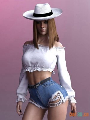 X-Fashion Foxy Lady Outfit for Genesis 8 and 8.1 Females-创世纪8和81女性的女士服装