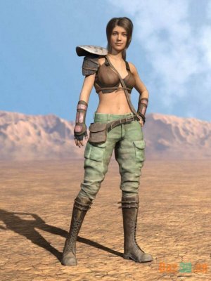 Bandit Sarah Outfit for Genesis 8 Females-创世纪8女性的强盗莎拉装备