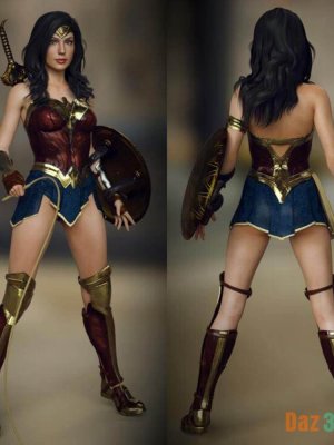 GG Wonder Woman Outfit for G8F-神奇女侠装备为8