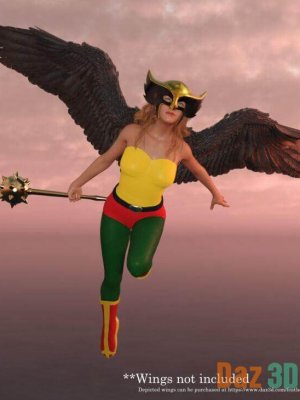 Hawkgirl Outfit For G8F-8的鹰女装备