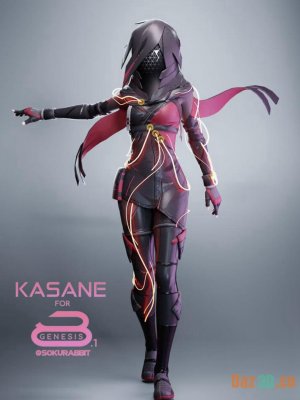 Kasane for Genesis 8 and 8.1 Female-创世纪8和8.1女性的Kasane