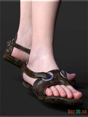 ND Minos Sandals for Genesis 8.1 Male-米诺斯凉鞋为创世纪81男性