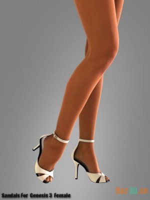 Sandals for Genesis 3 Female(s)-创世纪3女性凉鞋