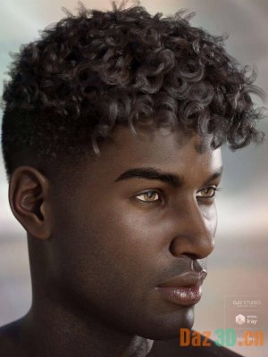 Terran Hair for Genesis 3 and 8 Male(s)-创世纪3和8男性的人族毛发