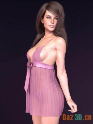 X-Fashion dForce Sheer Lace Babydoll for Genesis 8 and 8.1 Females-透明蕾丝娃娃，适用于8和81女性