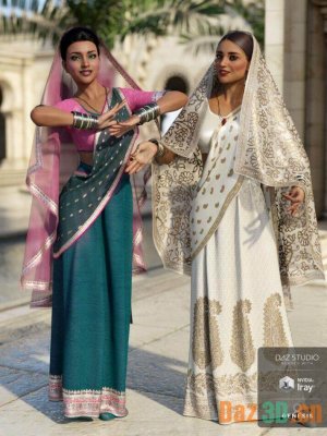 dForce Bollywood Bride Textures-宝莱坞新娘纹理