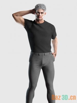 dForce Tucked Tee Outfit for Genesis 8 and 8.1 Males-创世记8和81男性的套装