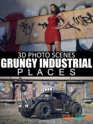 3D Photo Scenes – Grungy Industrial Places-3照片场景肮脏的工业场所