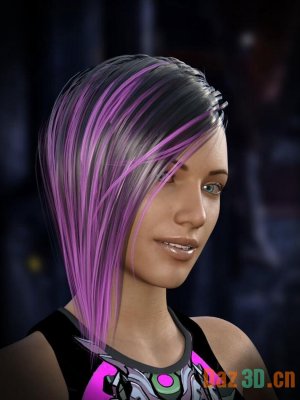Cyberpunk Hair for Genesis 8 Female-创世纪8女性的赛博朋克发型
