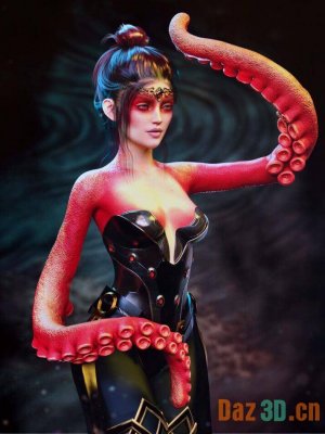 FPE Tentacle Arms for Genesis 8 and 8.1 Females-创世纪8和81雌性的触手手臂