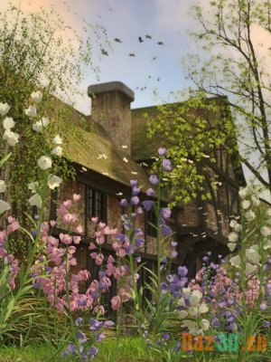 Garden Flowers – Canterbury Bells for Daz Studio-花园花卉坎特伯雷钟声为工作室