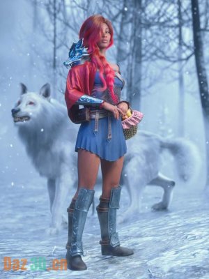 dForce Aurola Warrior Wolf Outfit for Genesis 8 and 8.1 Females-《创世纪8》和《创世纪81》女性的战狼装备