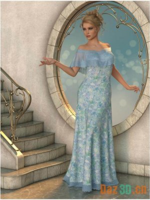 dForce – Evelyn Gown for G8F & G8.1F-适用于8和81的礼服