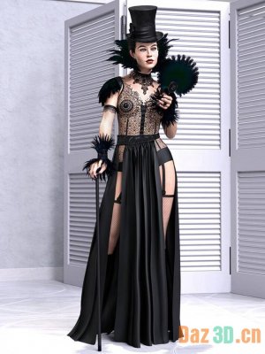 dForce Neo-Victorian Outfit for Genesis 8 and 8.1 Females (1)-《创世纪》第8章和第81章女性的新维多利亚服装（1）