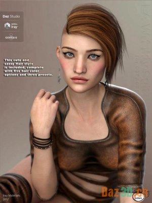 EA Sidecut Hair for Genesis 3 & 8 Female(s)-创世纪3和8女性的侧切毛发