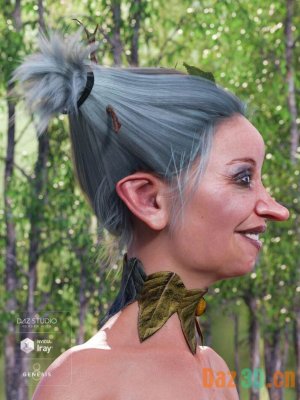 Fantasy Woodland Hair for Genesis 8 Female(s)-创世纪8女性的幻想林地头发（）