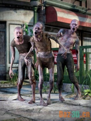 M3DZ Zombie Outfit for Genesis 8 and 8.1 Males-8和81男性的3僵尸装备