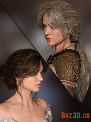 MRL Messy Hair Pack 2 For Genesis 8 and 8.1 Females-创世纪8和81女性的凌乱发包2