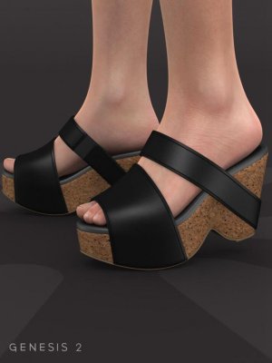 Slide Shoes for Genesis 2 Female(s)-用于创世纪2女性的滑靴