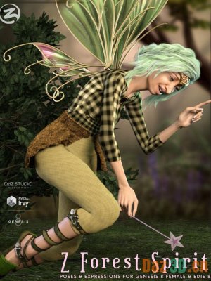 Z Forest Spirit – Poses and Expressions for Genesis 8 Female and Edie 8-森林精灵创世纪8女性和伊迪8的姿势和表情