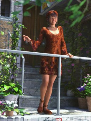 dForce Flower Girl Dress Outfit for Genesis 8 and 8.1 Females-创世记8和81女性的花童服装