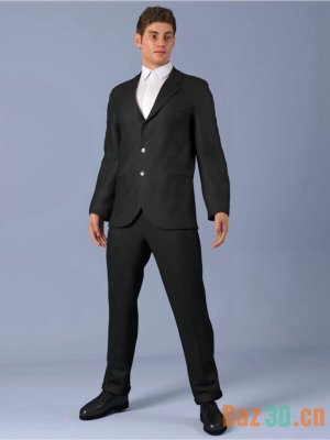 dForce HnC 3Button Suit Outfits for Genesis 8.1 Males-为创世纪81男性设计的3纽扣套装