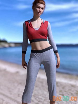 dForce Summer Fit Outfit for Genesis 8 and 8.1 Female-适用于创世纪8和81女性的夏季套装