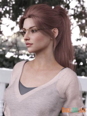 Elene Hair for Genesis 8 and 8.1 Females and Genesis 9-创世纪8和81女性和创世纪9的头发