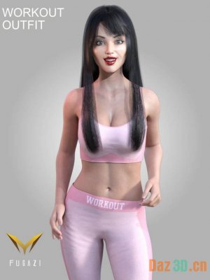 FG Workout Outfit for Genesis 8 and 8.1 Females-创世纪8和81女性的训练装备