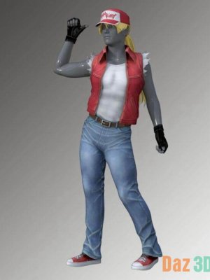 KOF Terry Bogards Outfit For Genesis 8 Male-为创世纪8男性提供装备