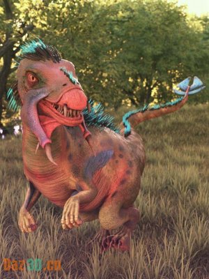 XI Alien Dinosaur for Daz Dragon 3-外星恐龙为3
