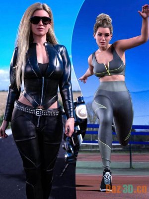 Z Ultimate Walking and Running Mega Set for Genesis 8 Female and Genesis 9-《创世纪8》女性和《创世纪9》的终极步行和跑步大型套装