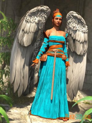 dForce Angeloi Outfit for Genesis 8 and 8.1 Females-用于创世纪8和81女性的装备