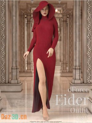 dForce – Eider Outfit for Genesis 8 Female-创世纪8女性的绒鸭装备