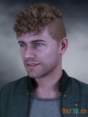 dForce Kevin Hair for Genesis 8 and 8.1 Males-