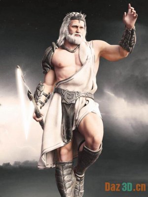 dForce Zeus War Set for Genesis 8 and 8.1 Male-为创世纪8和81设定男性
