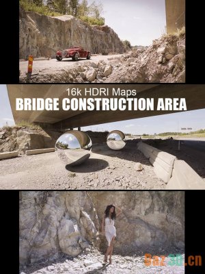 16k HDRI Maps – Bridge Construction Area-16地图桥梁施工区