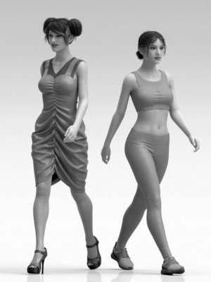 Catwalk Animations for Clothes Presentation for Genesis 8 and 8.1 Female-创世纪8和81女性服装展示的台动画