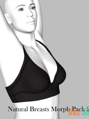 Natural Breast Morph for Genesis 9 Pack 2-自然乳房变形为创世纪9包2