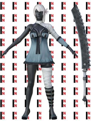 Nier Kaine Outfit For Genesis 8 Female-尼尔·凯恩为《创世纪8》女性设计的服装