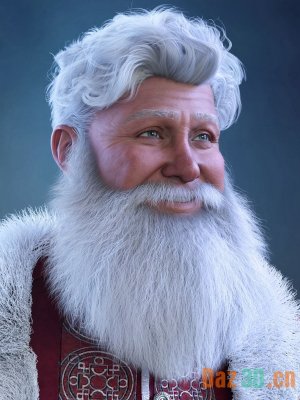 Santa Claus Beard for Genesis 9-《创世纪9》中的圣诞老人胡子