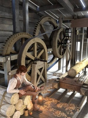Sawmill Props-锯木厂道具