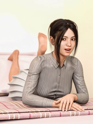 Snap Photo Pose in Girls Dorm Room for Genesis 8 and 8.1 Female-在女生宿舍为创世纪8和81女性拍照