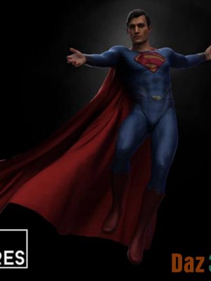 Superman DCEU for Daz 3D Genesis 8-超人为3创世纪8