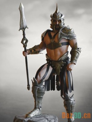 dForce Ares War Outfit for Genesis 8 and 8.1 Male-创世记8和81男性的战争装备