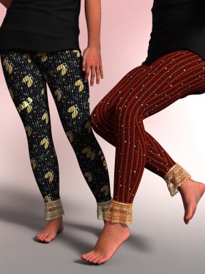 dForce Lace Leggings for Genesis 9-创世纪9的蕾丝紧身裤