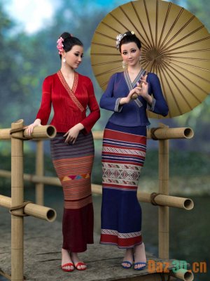 dforce MK Dai Outfit for Genesis 8 and 8.1 Females Bundle-用于创世纪8和81女性捆绑的装备