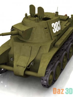 BT-7 Soviet Cavalry Tank (for Poser)-7苏联骑兵坦克（波塞尔）
